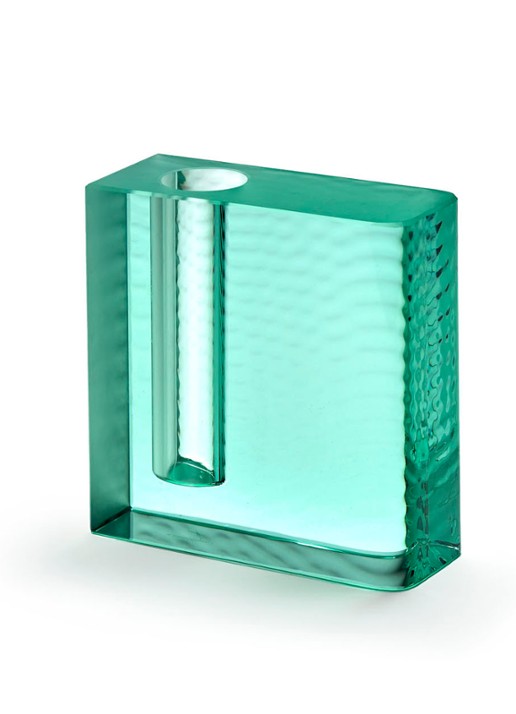 Serax Edu 1 by Ann Demeulemeester vaas 13,1 cm - voorkant 4 turquoise