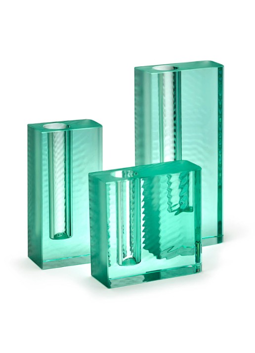 Serax Edu 1 by Ann Demeulemeester vaas 13,1 cm - voorkant 5 turquoise