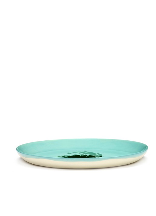 Serax FEAST Azure Artisjok M dinerbord 22,5 cm - detail 3 turquoise