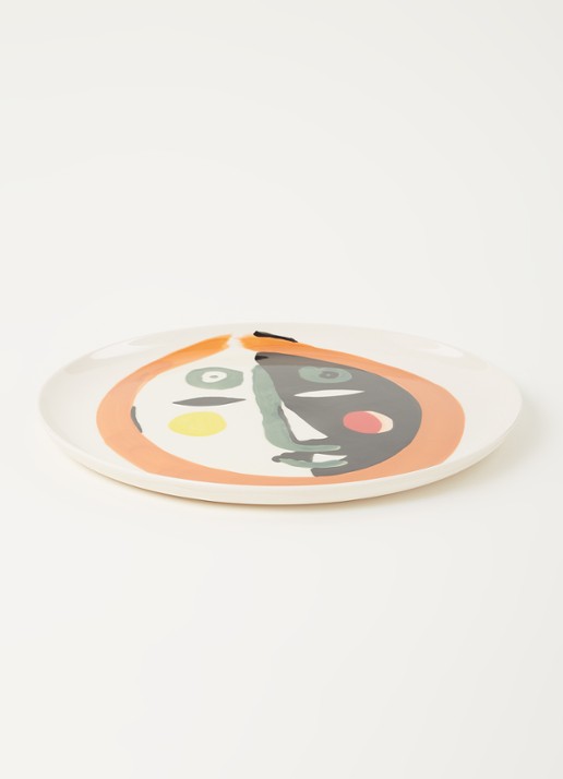 Serax FEAST Face 1 onderbord 35 cm - voorkant 2 gebroken wit