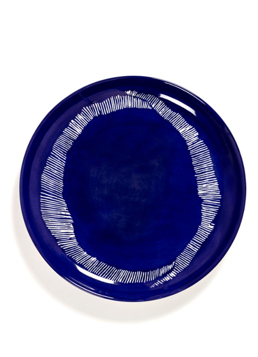 Serax FEAST Lapis Lazuli Swirl-Stripes M dinerbord 22,5 cm