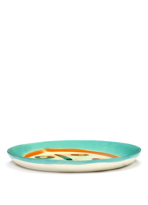 Serax Feast ontbijtbord 19 cm - detail turquoise