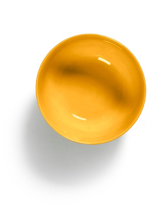 Serax FEAST Sunny Yellow Swirl-Stripes S kom 16 cm - detail 3 geel