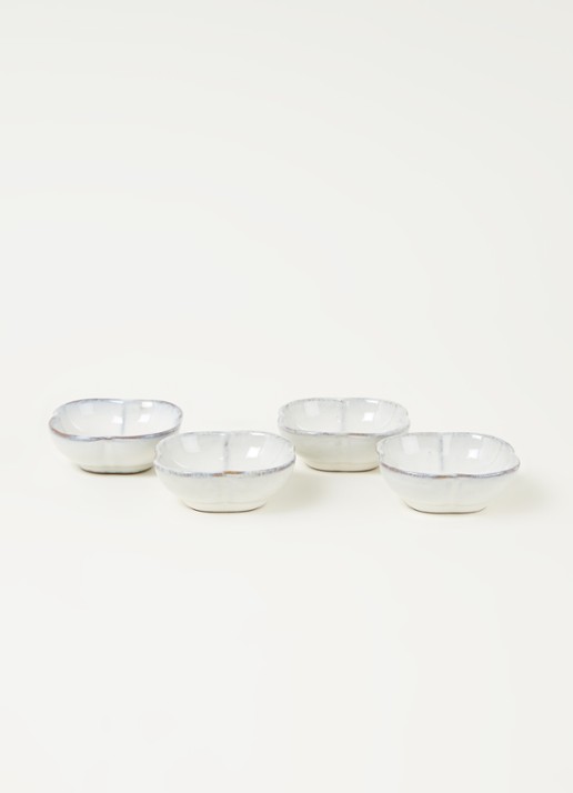 Serax Inku dipschaal S 9 cm set van 4 - voorkant 2 wit