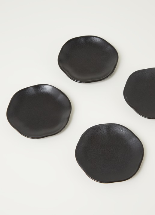Serax Inku theetipje 9 cm set van 4 - detail zwart