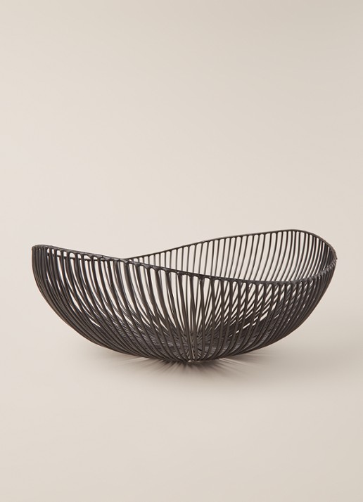 Serax Meo wire fruitschaal 37 cm - voorkant 2 zwart