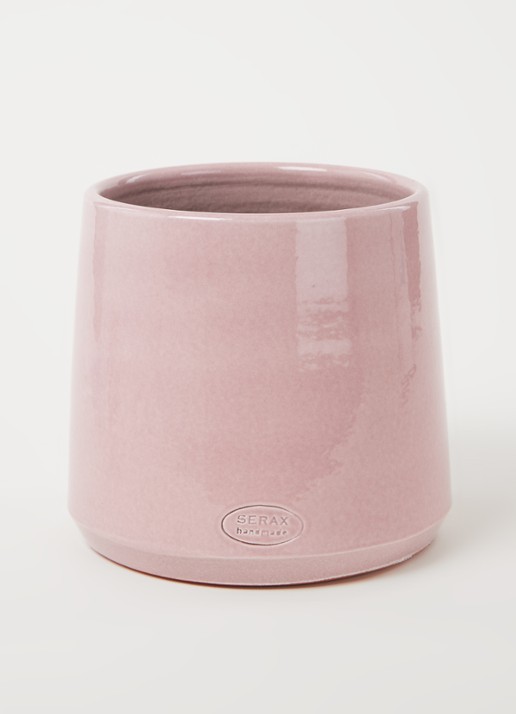 Serax ot Cone bloempot van keramiek voor binnen - 17 cm - voorkant 3 roze