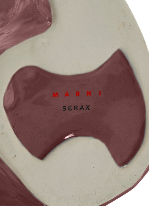 Serax Owl vaas van aardewerk S   - detail 4 paars