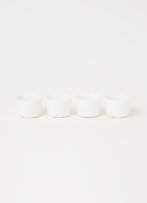 Serax Passe-partout cappuccino kopje 20 cl set van 4 - voorkant 2 wit