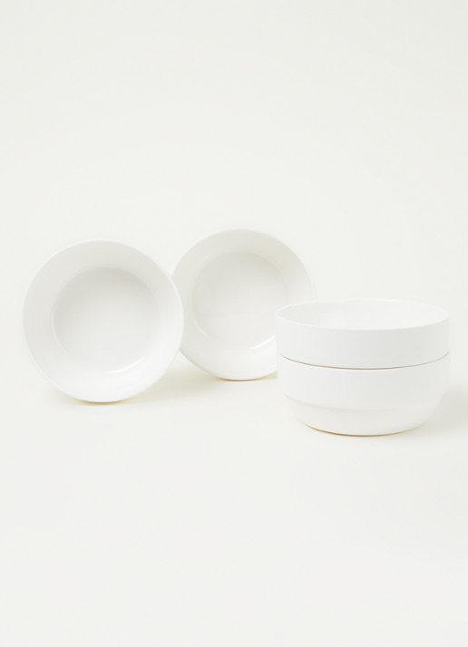Serax Passe-partout kom 14 cm set van 4 - voorkant 2 wit