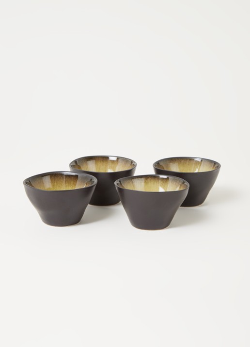 Serax Pure dipschaal 7,5 cm set van 4 - voorkant 3 geel