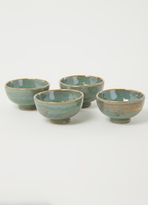 Serax Pure dipschaal 9 cm set van 4 - voorkant 2 zeegroen