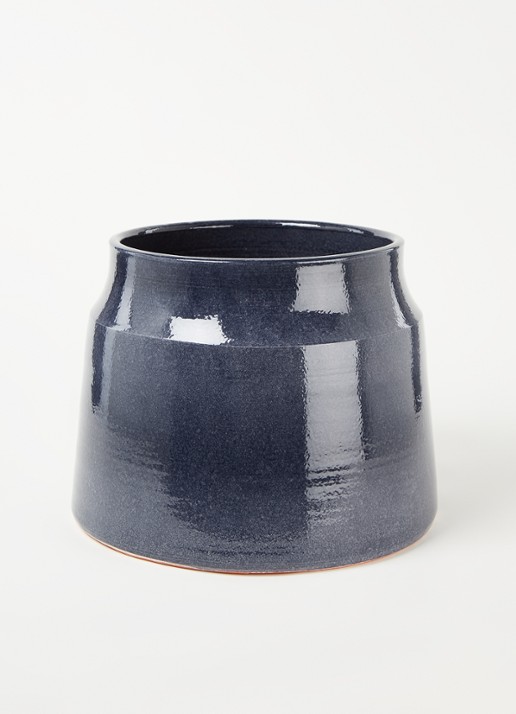 Serax Sierpot L van aardewerk voor binnen Ø36 cm - voorkant 3 blauw