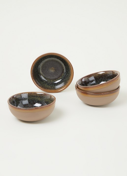 Serax Surface kom 11 cm set van 4 - voorkant 2 bruin