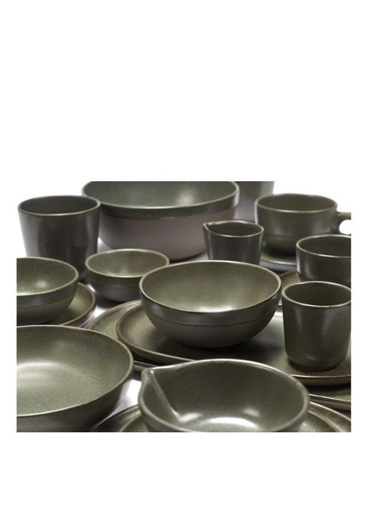 Serax Surface kom 15 cm - voorkant 4 legergroen
