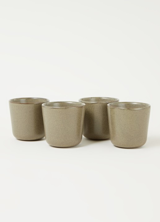 Serax Surface kopje 30 cl set van 4 - voorkant 2 groen