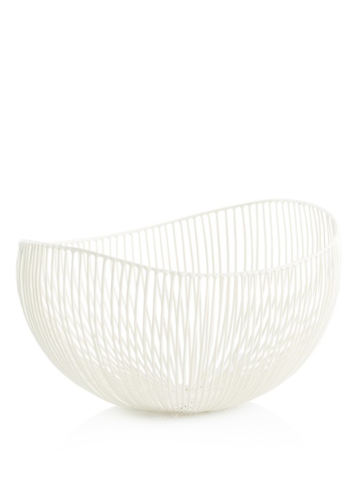 Serax Tale draadmand 31 cm - voorkant wit