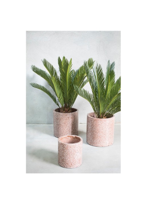 Serax Terazzo bloempot voor binnen Ø25 cm - voorkant 2 bruin