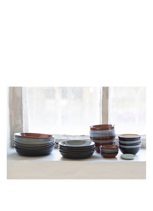Serax Terres de Rêves kom 18 cm - voorkant 2 blauwgrijs