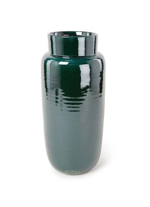 Serax Vaas 36 cm - voorkant 2 donkergroen