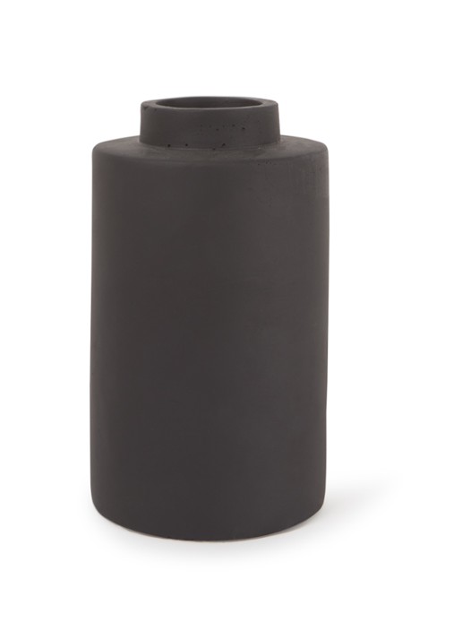 Serax Vaas van aardewerk 32,5 cm  - voorkant antraciet