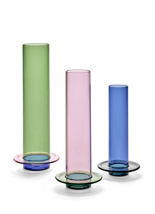 Serax Vaas van borosilicaatglas L 32.5 cm - detail 4 multicolor