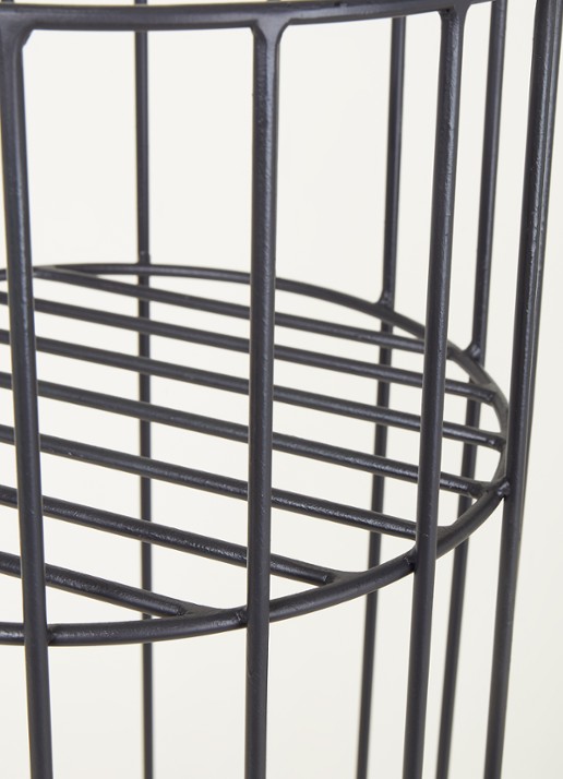 Serax Vasaro plantenstandaard van ijzer voor binnen Ø30 cm  - detail zwart