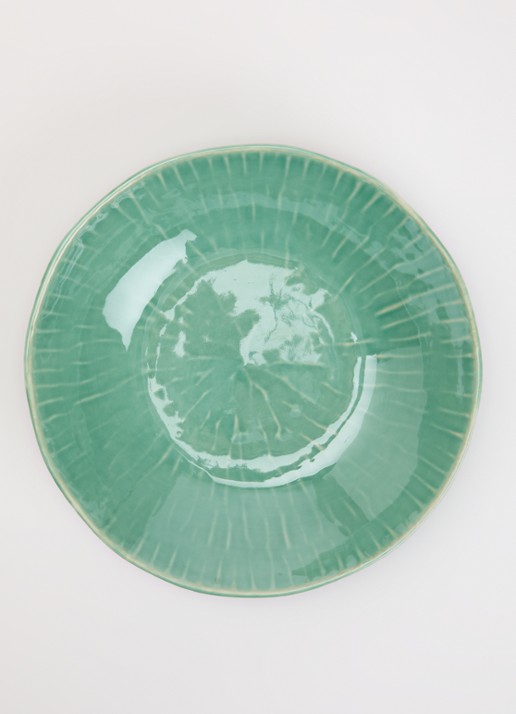 Serax Verde Lanza diep bord 26 cm - voorkant 7 lindegroen