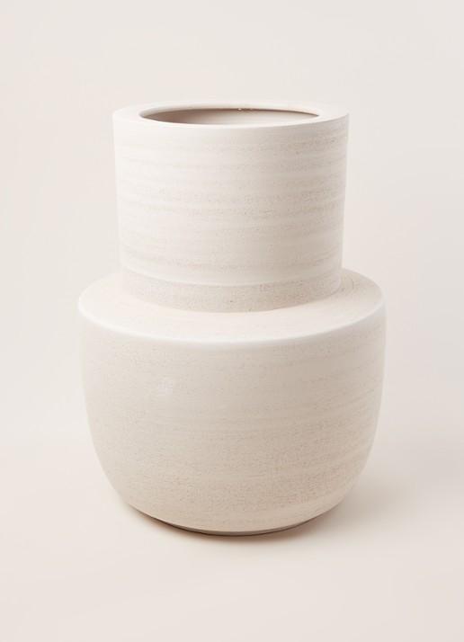 Serax Volumes vaas 47 cm - voorkant 3 beige