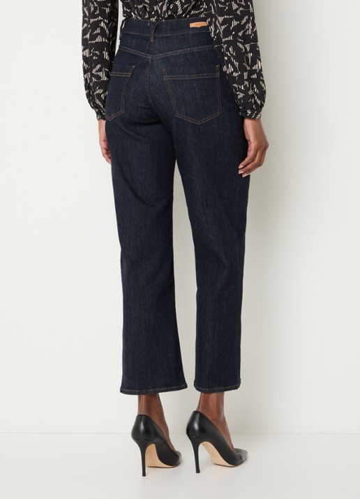 Sessùn Bay Cruise high waist cropped bootcut jeans met donkere wassing - achterkant 3 indigo