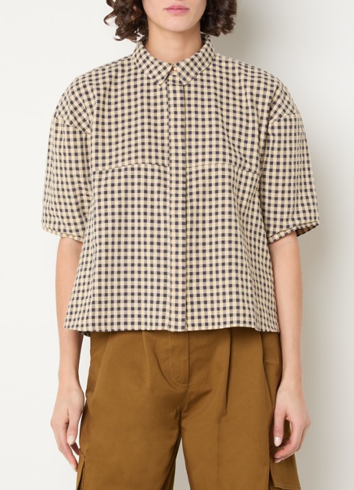 Sessùn Blouse met ruitdessin