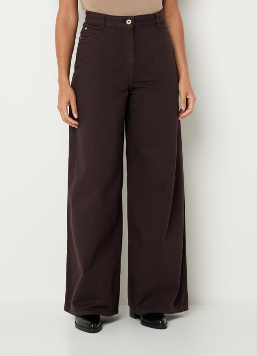 Sessùn Dalt high waist wide leg jeans met gekleurde wassing
