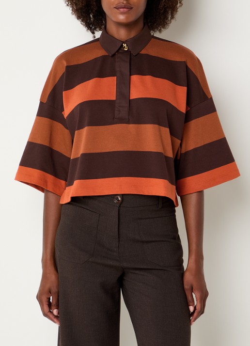 Sessùn Erico polo met streepprint