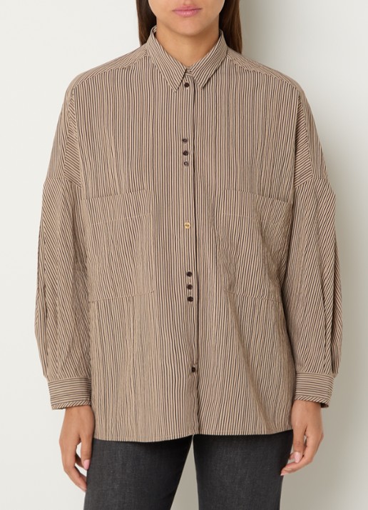 Sessùn Fontania blouse met streepprint