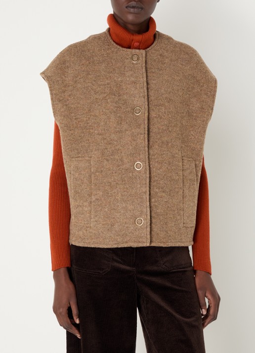 Sessùn Hanzo grofgebreid gilet van wol