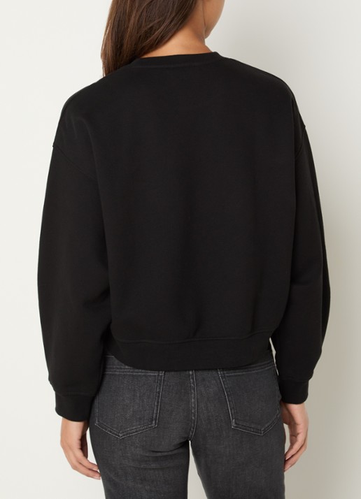 Sessùn Inea sweater met ronde hals - achterkant zwart