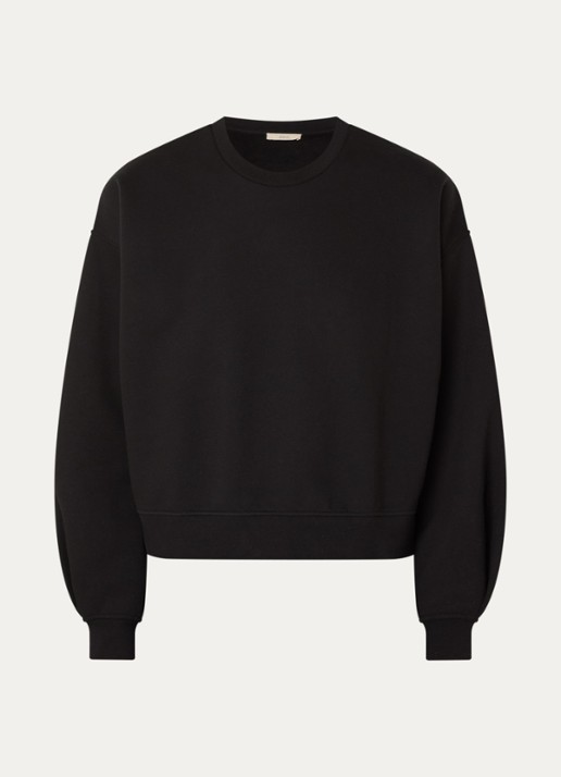 Sessùn Inea sweater met ronde hals - voorkant 3 zwart