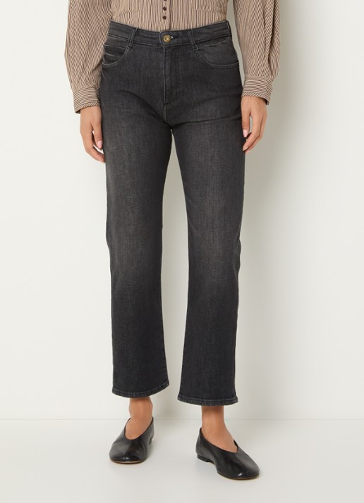 Sessùn Marino high waist straight leg jeans met gekleurde wassing