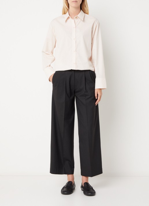 Sessùn Neomi blouse van katoen - voorkant 4 beige