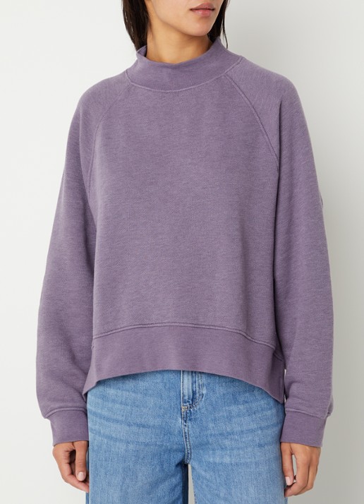 Sessùn Oliveira sweater met opstaande kraag