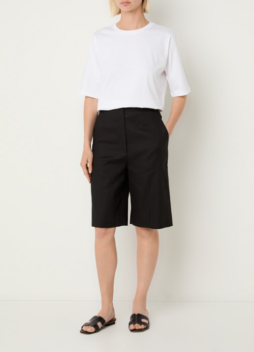 Sessùn Serge T-shirt met ronde hals - voorkant 4 wit