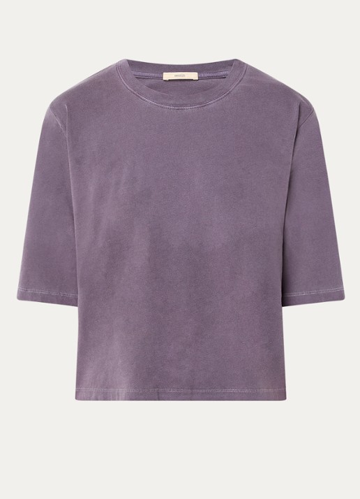 Sessùn Sergio T-shirt met ronde hals - voorkant lila