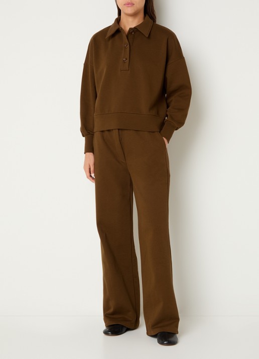 Sessùn Sweater met polokraag - voorkant 2 bruin