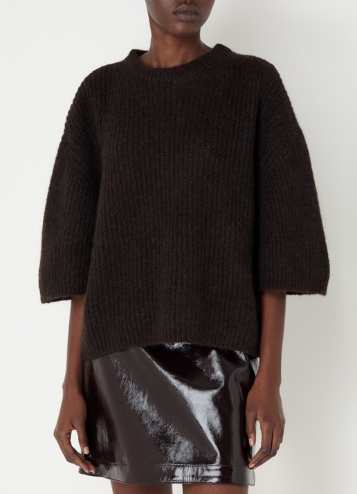 Sessùn Tallon ribgebreide trui in alpaca wolblend