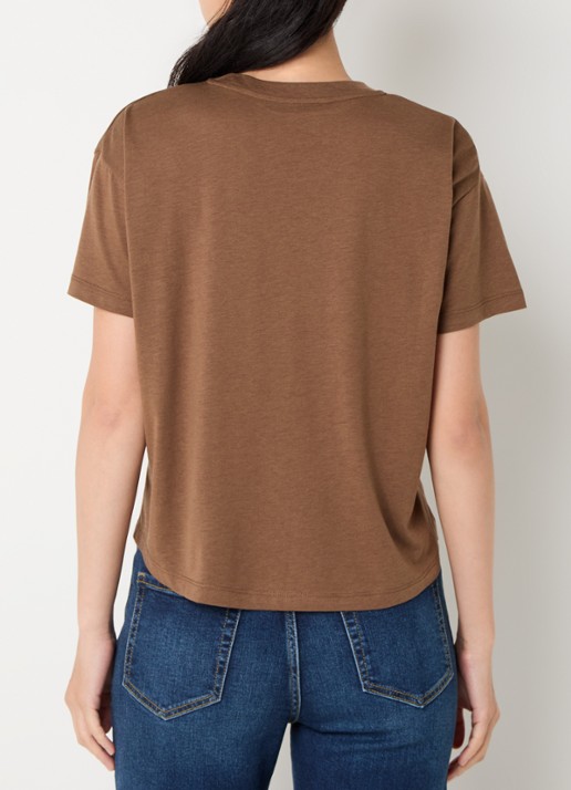 Sessùn Too cropped T-shirt  - achterkant bruin