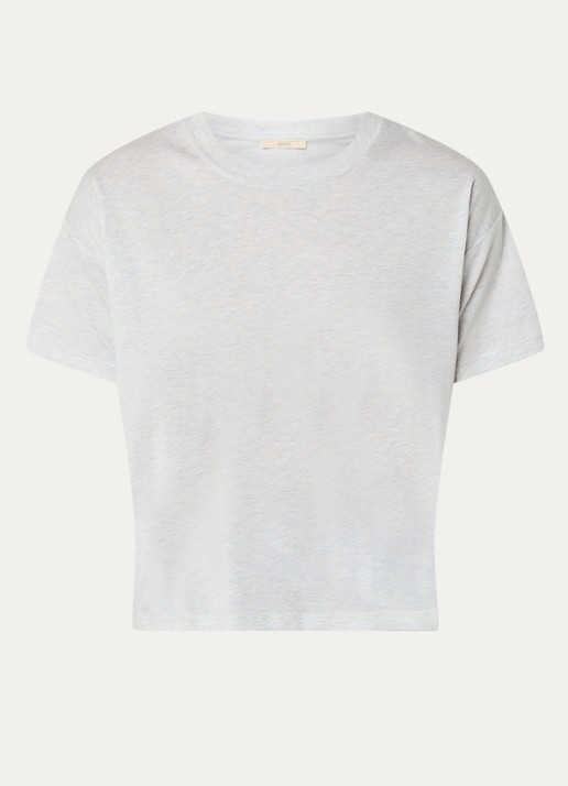 Sessùn Too T-shirt  met gemêleerd dessin - voorkant 2 lichtgrijs