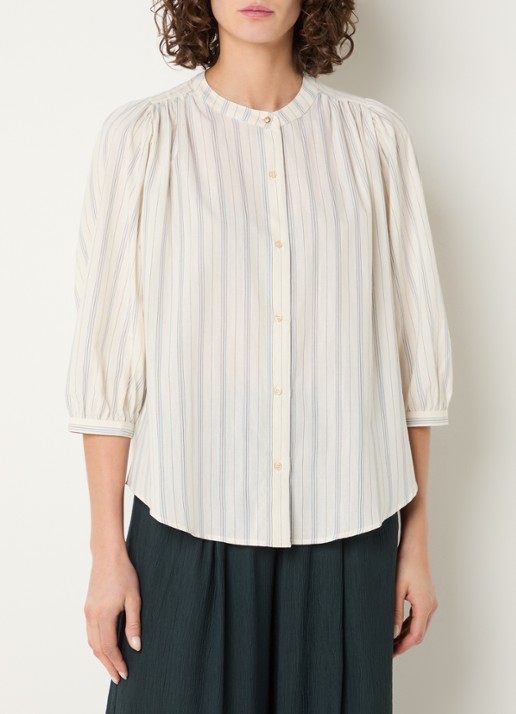 Sessùn View blouse met streepprint