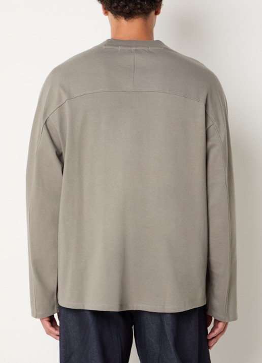 Seventh D7 Studio longsleeve met ronde hals - achterkant 3 grijs