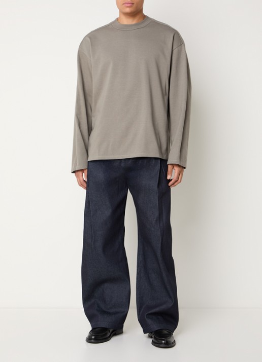 Seventh D7 Studio longsleeve met ronde hals - voorkant 2 grijs