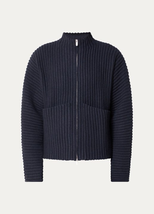 Seventh Globe grofgebreid vest van merino wol